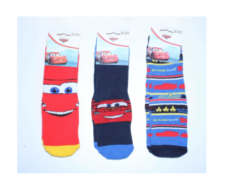 Ponožky CARS s protiskluzovou podrážkou (ABS) - červené