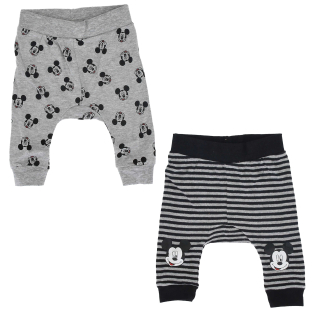 Tepláčky joggers Mickey Mouse Baby - 2-pack
