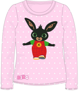 Dívčí tričko Zajíček Bing - růžové - BALENÍ 5 KS