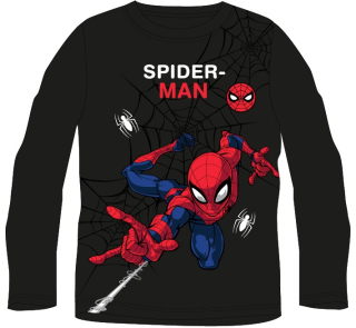 Tričko dlouhý rukáv Spiderman - černé