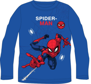 Tričko dlouhý rukáv Spiderman - modré