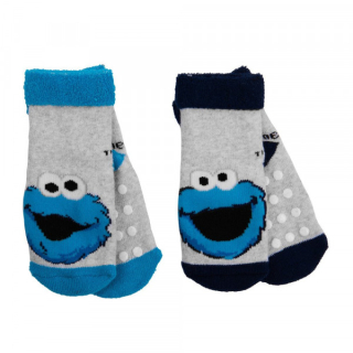 Kojenecké froté ponožky s ABS Sesame Street - dvojbalení