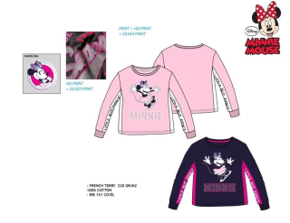 Tričko - lehká mikina Minnie - růžová