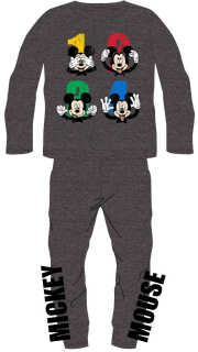 Tmavě šedé pyžamo Mickey Mouse 