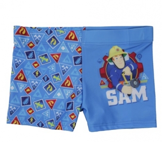 Plavky - plavkové šortky Požárník Sam - modré