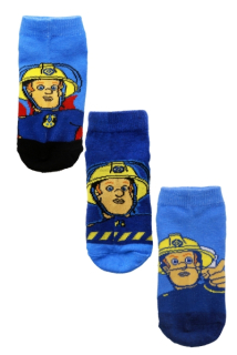 Kotníkové ponožky Požárník Sam - 3 páry