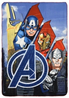 Flísová deka Avengers - A Team