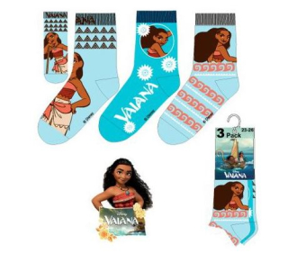 Ponožky Vaiana - 3 páry