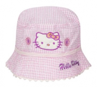 Letní klobouček Hello Kitty Baby - růžový