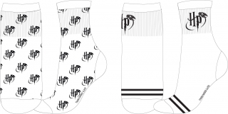 Ponožky se sportovním lemem Harrry Potter - 2 páry