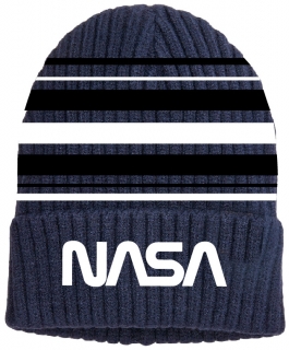 Zimní úpletová čepice NASA