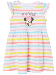 Šaty Minnie - barevný proužek