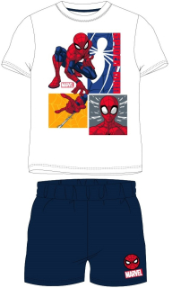 Letní pyžamo Spiderman - bílo-modré