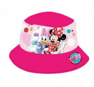 Letní klobouček Minnie & Daisy - tmavě růžový
