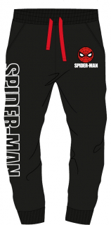 Tepláky Spiderman - černé - BALENÍ 6 KS