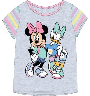 Tričko Minnie & Daisy - šedé - BALENÍ 6 KS