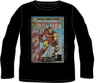 Černé tričko Avengers - Iron Man