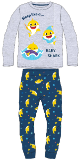 Chlapecké pyžamo Baby Shark - šedo-modré