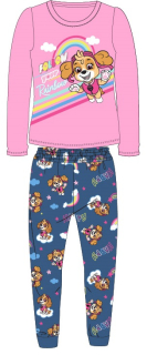 Dívčí pyžamo Tlapková Patrola Rainbow - růžovo-modré