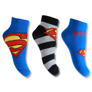 Kotníkové ponožky Superman - BALENÍ 30 PÁRŮ
