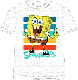 Tričko Spongebob - šedé