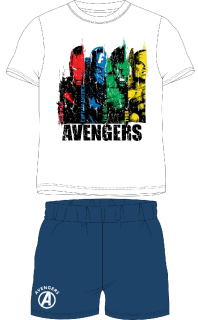 Pyžamo Avengers Junior - bílo-modré