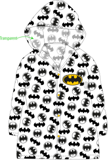 Transparentní pláštěnka Batman