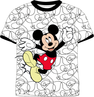 Tričko Mickey Mouse Black & White