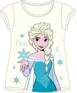 Krémové tričko Frozen - Elsa