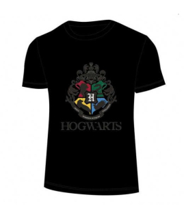 Tričko Harry Potter HOGWARTS - černé