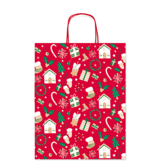 Velká dárková taška s vánočním motivem XXL