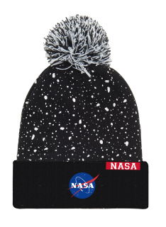 Zimní čepice NASA s kulichem