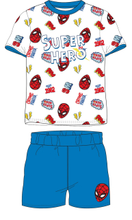 Krátké pyžamo Spiderman Super Hero - modré
