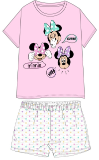 Letní pyžamo Minnie Cutie - růžové tričko