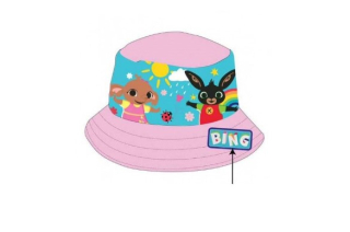 Letní klobouček Zajíček Bing - světle růžový