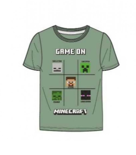 Zelené tričko MINECRAFT Game On
